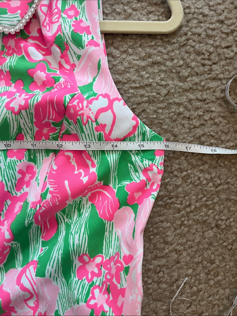 Lilly Pulitzer Kathy Pink & Green Floral Luxletic Dress (Hannah print) NWT - Picture 7 of 8